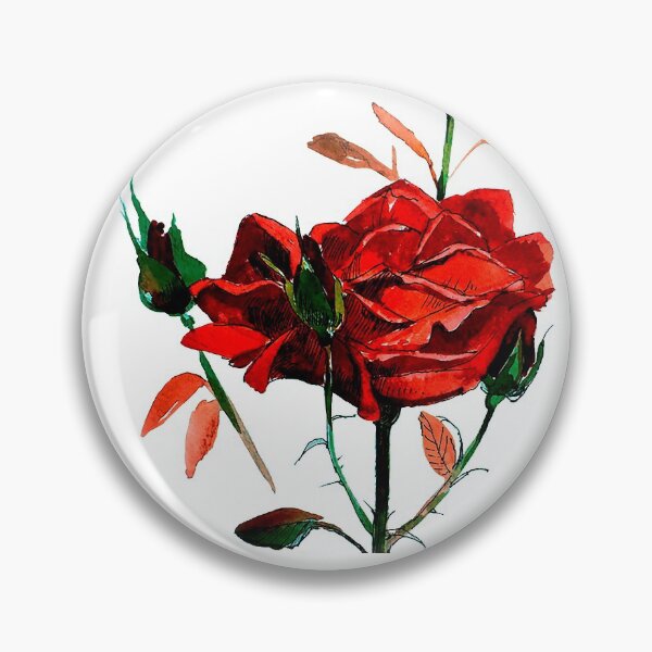 Item preview, Scarlet Rose. Rose with Buds.Blossom with Buds. Branch with Blossom. designed and sold by ZheltakovaIana.