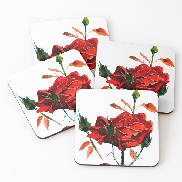 Item preview, Scarlet Rose. Rose with Buds.Blossom with Buds. Branch with Blossom. designed and sold by ZheltakovaIana.