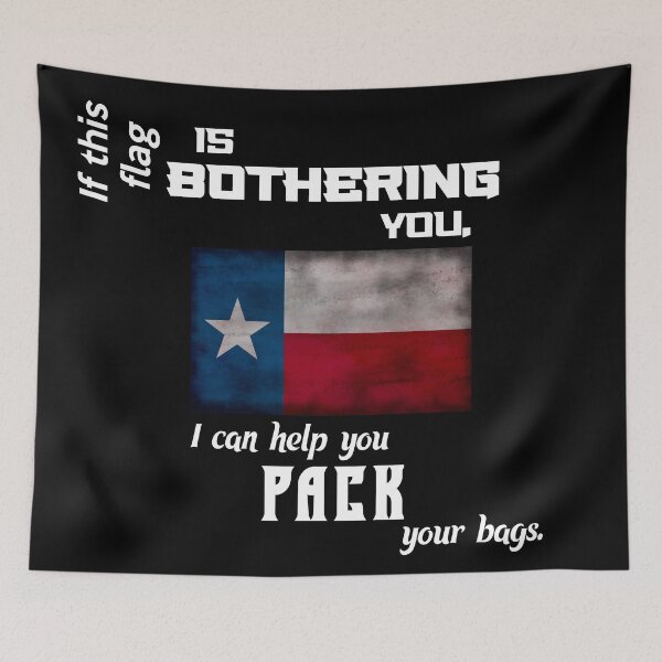 Item preview, Texas flag - pack your bags designed and sold by 2Girls1Shirt.