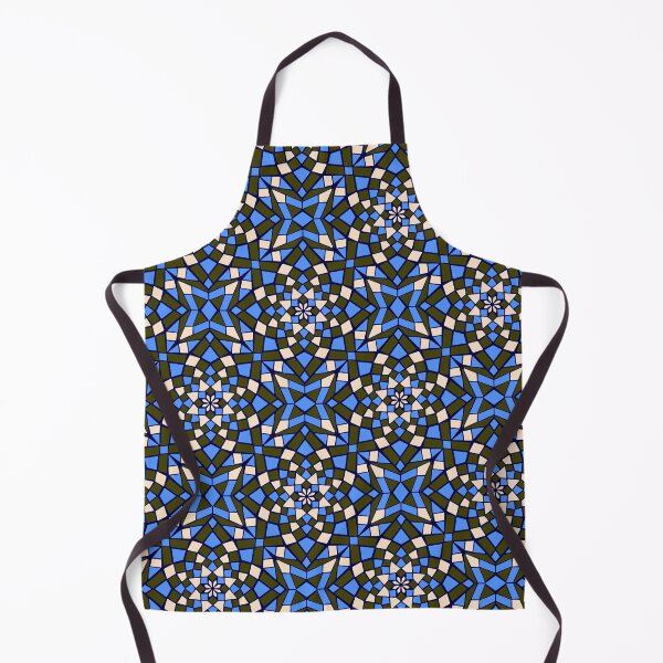 Item preview, Mosaic tile infinity pattern - blue, dark blue, green, cream  designed and sold by Nadia Arsky.