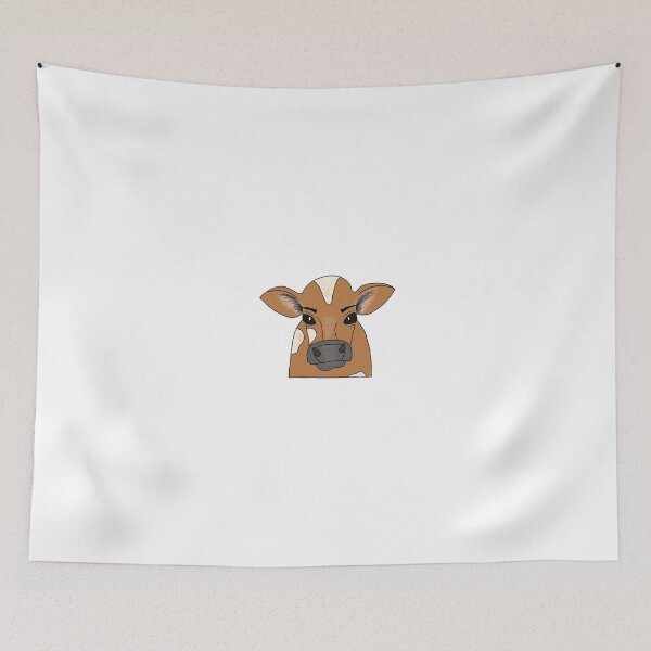 Item preview, Cute Cow Cottagecore Drawing designed and sold by cassbag.