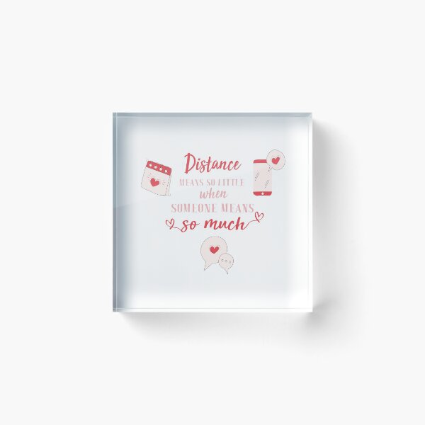 Item preview, Distance means so little when someone means so much - long distance relationship designed and sold by AstroShop1.
