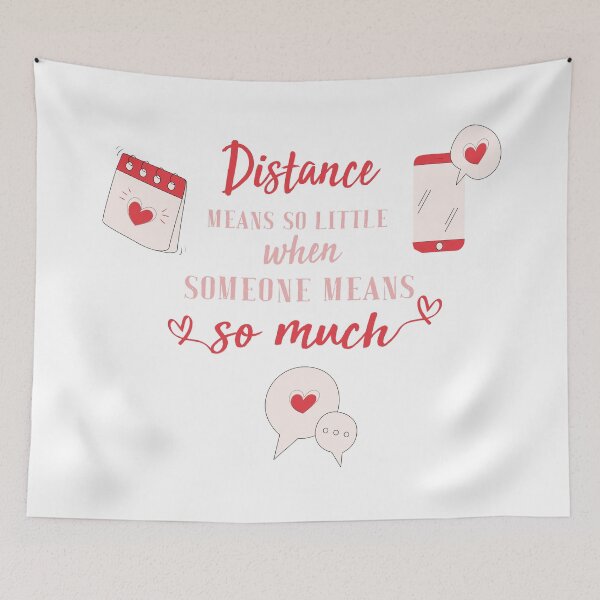 Item preview, Distance means so little when someone means so much - long distance relationship designed and sold by AstroShop1.