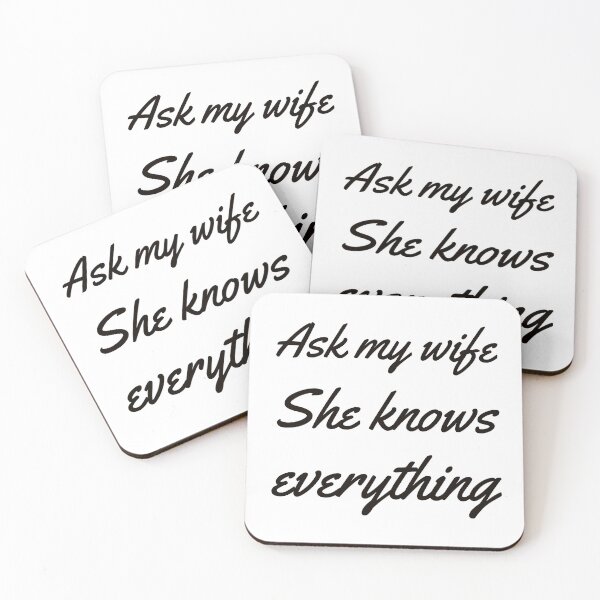 Item preview, Ask my wife she knows everything- Funny husband designed and sold by MNSDesignHub.