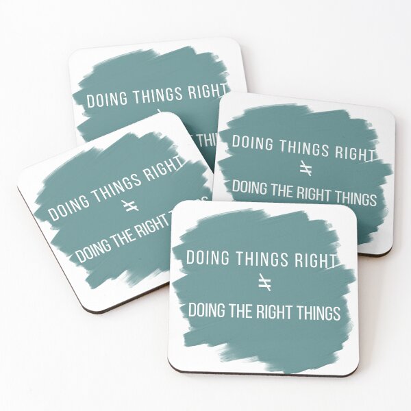 Item preview, Doing Thing Right VS Doing The Right Thing designed and sold by Cr34tiveMerch.