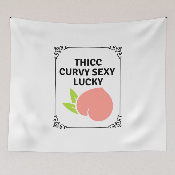 Item preview, Thicc Curvy Sexy Lucky 7 designed and sold by SweetEnjoyable.
