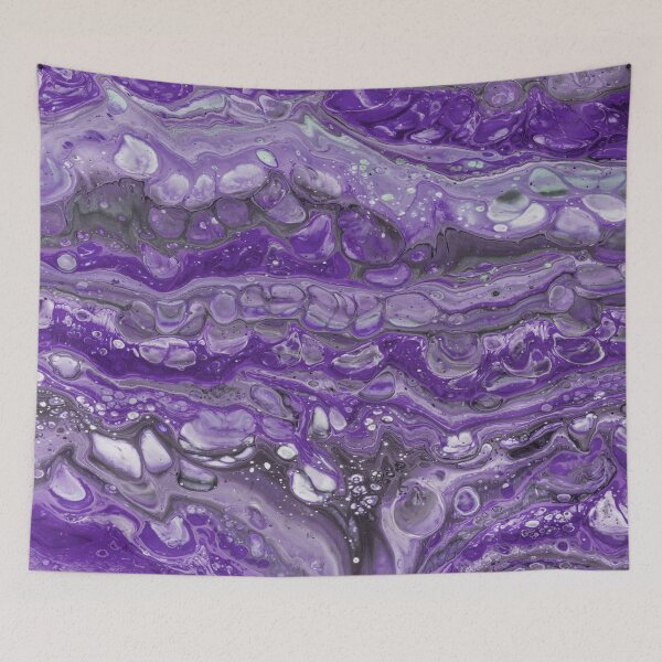 Item preview, Colorful Deep Violet Aqua Waves Abstract designed and sold by Pavnud.