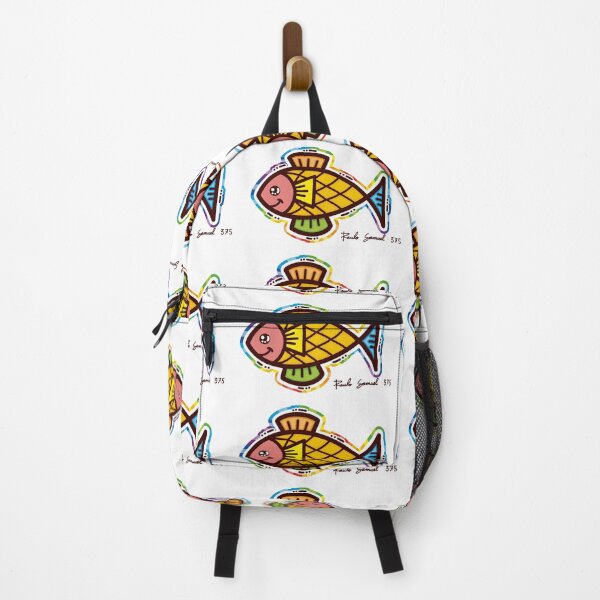 Item preview, smile lucky little fish dream, fishing, rainbow pattern fish designed and sold by DESIGNBRAND.