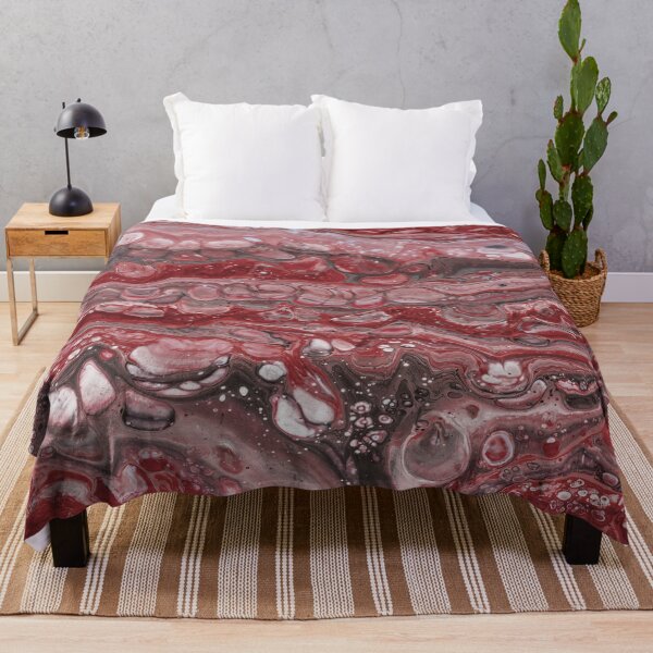 Item preview, Colorful Deep Red Aqua Waves Abstract designed and sold by Pavnud.