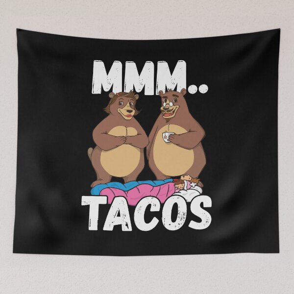 Item preview, Camping Bears Love Taco Mmm.. Tacos designed and sold by wrestletoys.