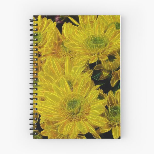 Item preview, glowing daisy flower fantasy in yellow gold designed and sold by mister-john.