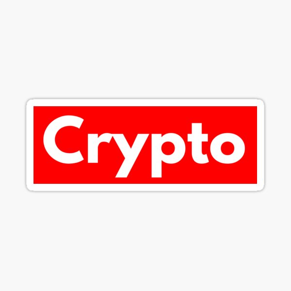 Artikel-Vorschau von Crypto we trust in crypto sticker, designt und verkauft von lucomini.