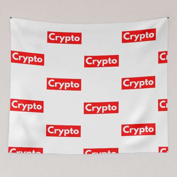 Item preview, Crypto we trust in crypto sticker designed and sold by lucomini.