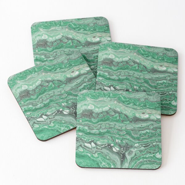 Item preview, Colorful Deep Green Aqua Waves Abstract designed and sold by Pavnud.