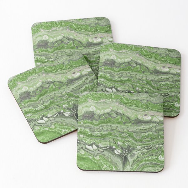 Item preview, Colorful Green Aqua Waves Abstract designed and sold by Pavnud.