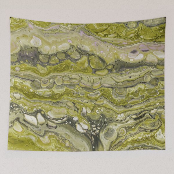 Item preview, Colorful Deep Yellow Aqua Waves Abstract designed and sold by Pavnud.