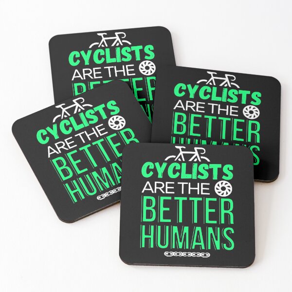 Item preview, Copy of Cyclists are the better humans funny bike shirt designed and sold by lucomini.