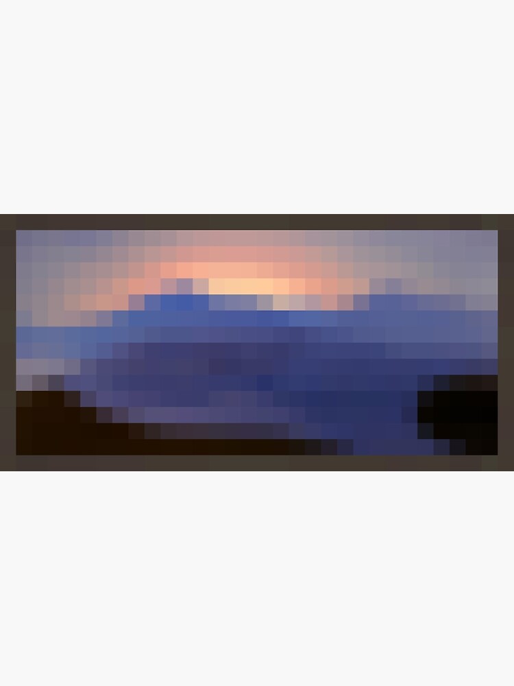 Discover Minecraft Painting Sunset Premium Matte Vertical Poster