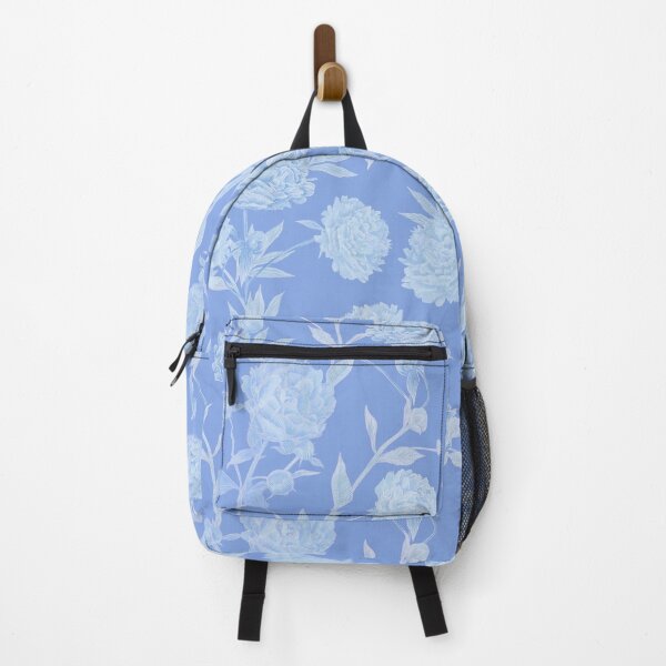 Item preview, Copy of seamless pattern with delicate airy blue summer peonies designed and sold by ANAKOTO.
