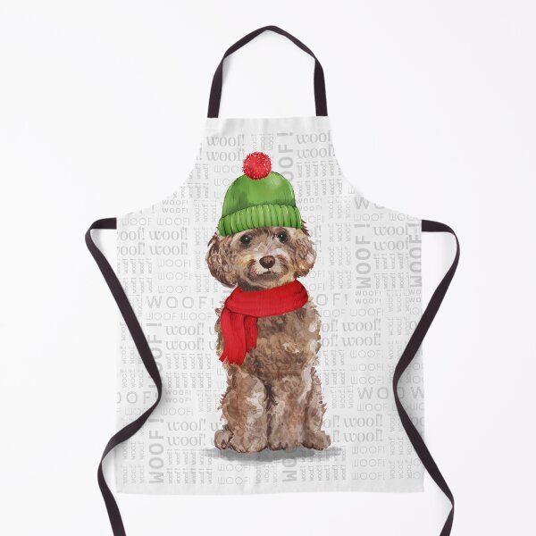 Item preview, Brown Cockapoo Funny Fleas Navidog Christmas designed and sold by SalonOfArt.