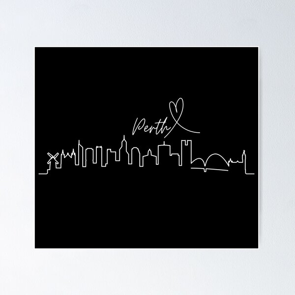 Item preview, Perth - Australia - Skyline designed and sold by Beyond Words.