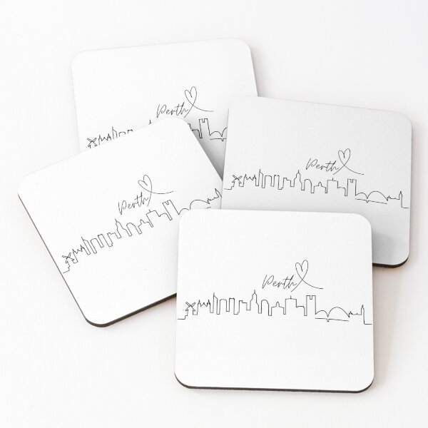 Item preview, Perth - Australia - Skyline - Black designed and sold by Beyond Words.