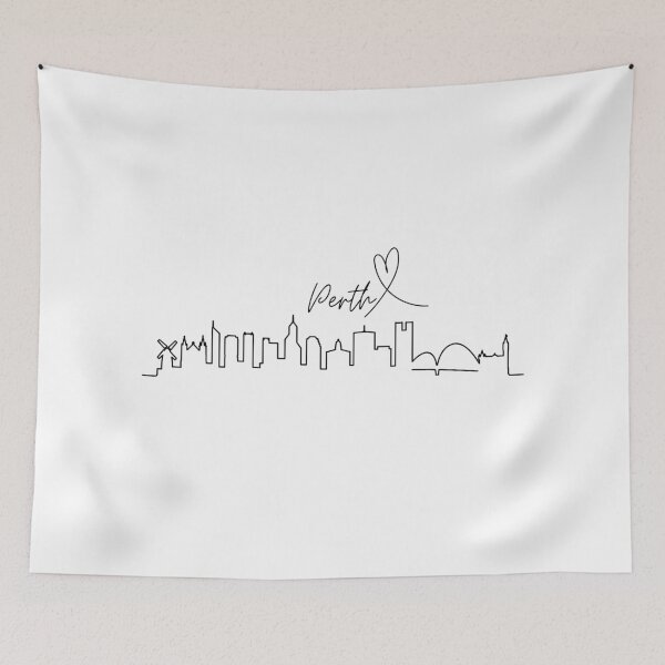 Item preview, Perth - Australia - Skyline - Black designed and sold by Beyond Words.