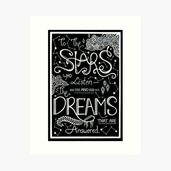 Item preview, To the Stars Who Listen | Book Quote - ACOMAF designed and sold by ALEXA STUDIOS.