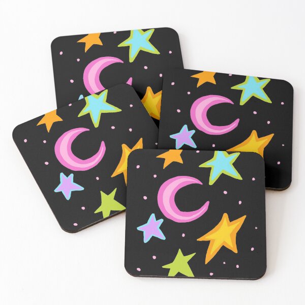 Item preview, Colorful moon and stars designed and sold by morgansgoods.