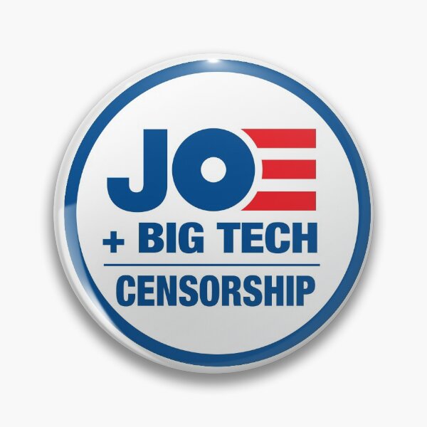 Artikelvorschau, Joe + Big Tech = Zensur entworfen und verkauft von redbruhl.