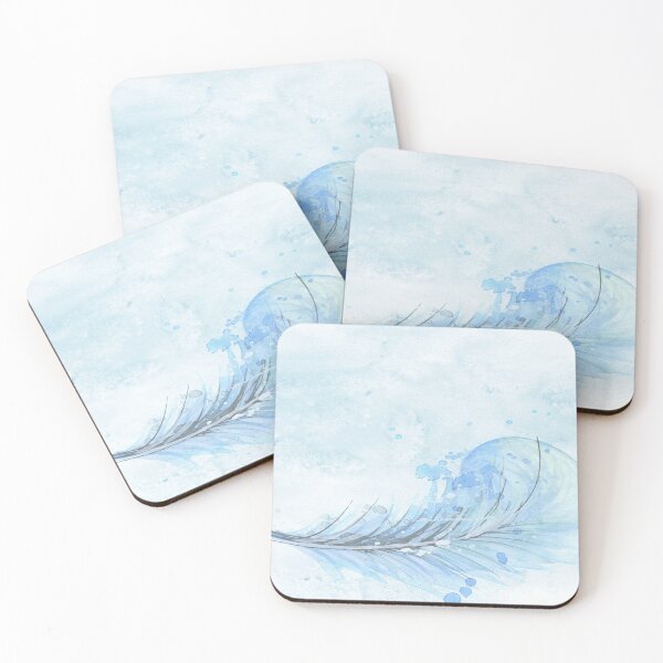 Item preview, blue feather painting designed and sold by uniFashions.