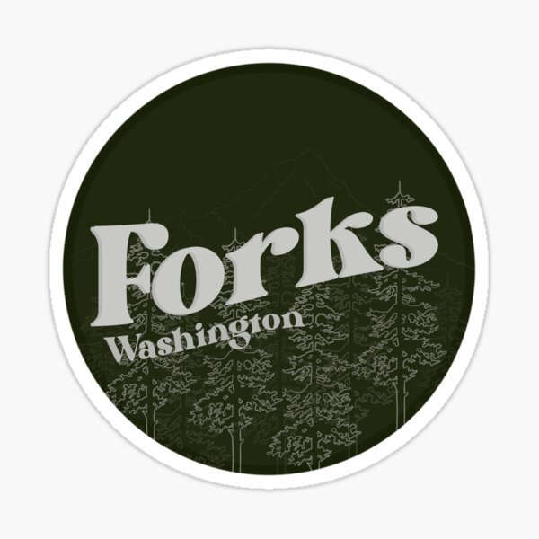 forks washington twilight stamp Sticker