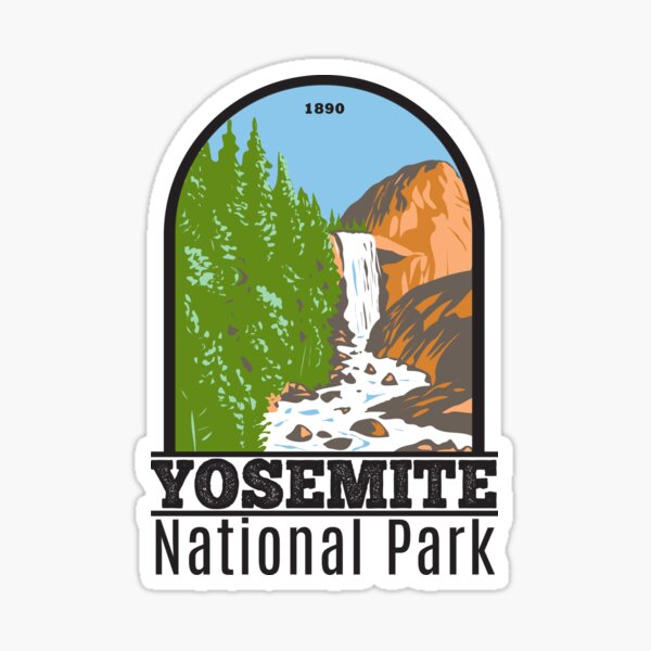 Yosemite National Park Vernal Fall California Sticker