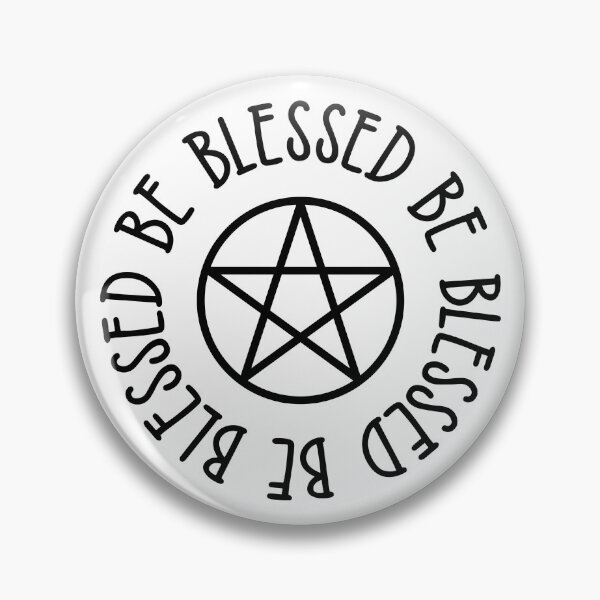 Item preview, Blessed Be Black Pentacle Cheeky Witch® designed and sold by cheekywitch.