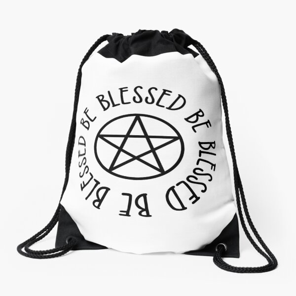 Item preview, Blessed Be Black Pentacle Cheeky Witch® designed and sold by cheekywitch.