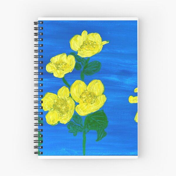 Item preview, Zingy Yellow on Blue  designed and sold by Ruth Breen Artwork .