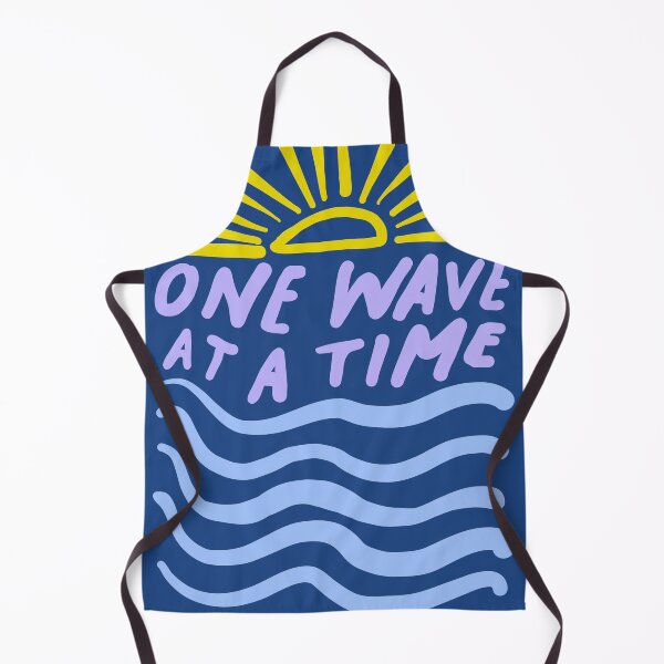 Item preview, One wave at a time - Pastel color inspirational quote art designed and sold by morgansgoods.