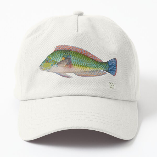 Green Parrot Fish Dad Hat