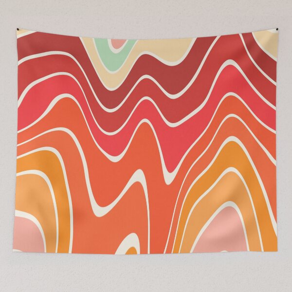 Item preview, Retro 70s Abstract Liquid Pattern designed and sold by trajeado14.