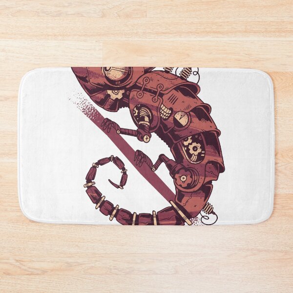 Item preview, Red Steampunk clockwork chameleon vintage style designed and sold by TRIBExSPACE.