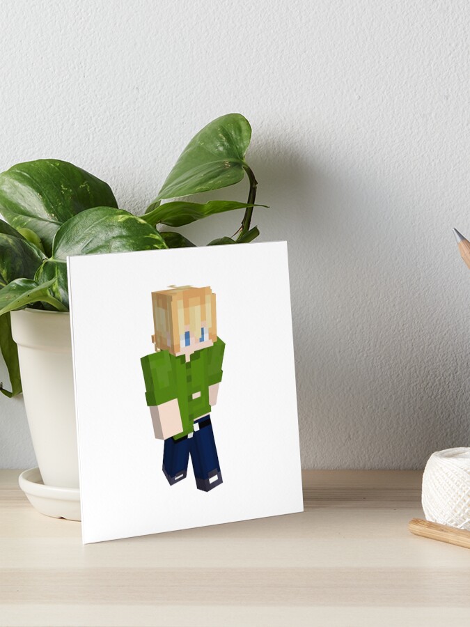 Tubbo Dream Smp Minecraft Skin Art Board Print By Rainfrogham Redbubble