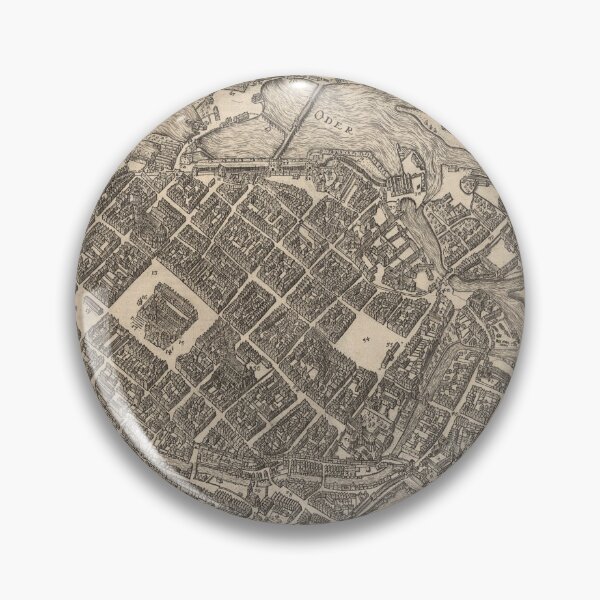 Item preview, Old Wroclaw Poland Map (1588) Vintage Breslau City & Street Atlas designed and sold by BravuraMedia.