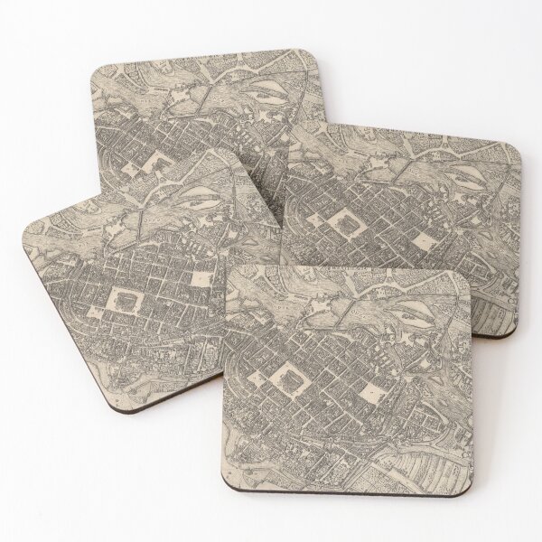 Item preview, Old Wroclaw Poland Map (1588) Vintage Breslau City & Street Atlas designed and sold by BravuraMedia.