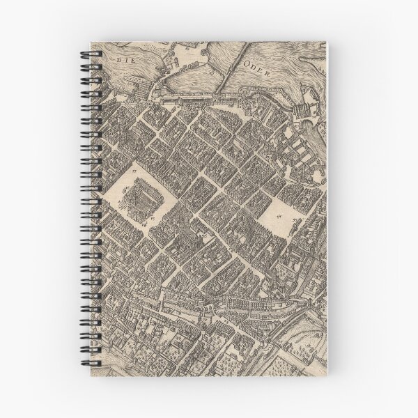 Item preview, Old Wroclaw Poland Map (1588) Vintage Breslau City & Street Atlas designed and sold by BravuraMedia.