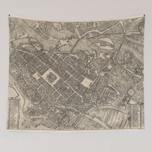 Item preview, Old Wroclaw Poland Map (1588) Vintage Breslau City & Street Atlas designed and sold by BravuraMedia.