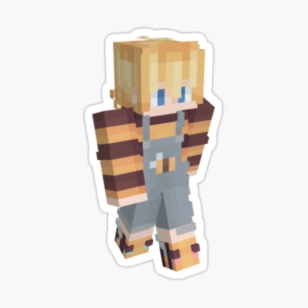 tubbo dream smp minecraft skin Sticker for Sale by rainfrogham