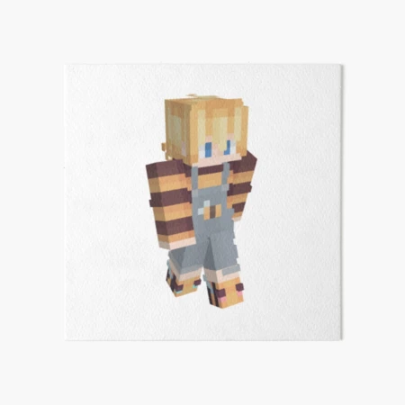 Sapnap Minecraft Skin Sticker Art Board Print for Sale by