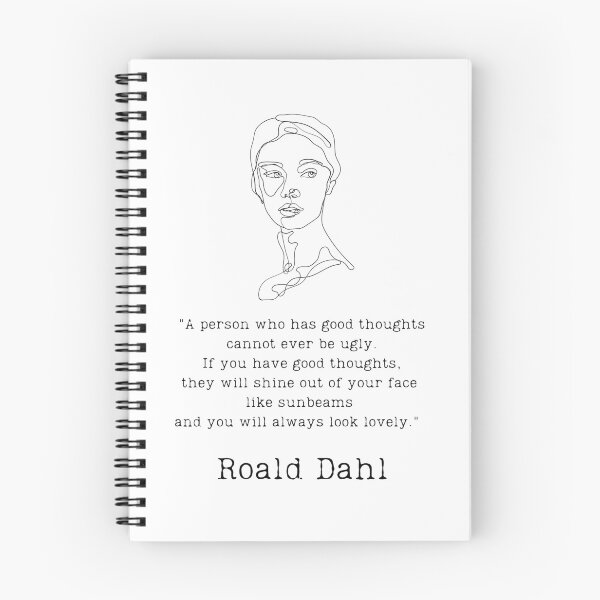Item preview, "Good thoughts" - Roald Dahl designed and sold by BookberryGarden.