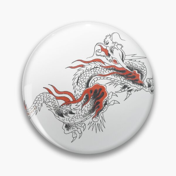 Item preview, JAPANESE dragon TATTOO red black custom art design designed and sold by 999shirts.