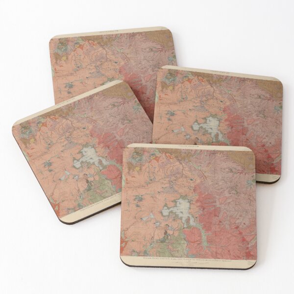 Item preview, Old Yellowstone Geological Map (1904) Vintage National Park Geology Atlas designed and sold by BravuraMedia.